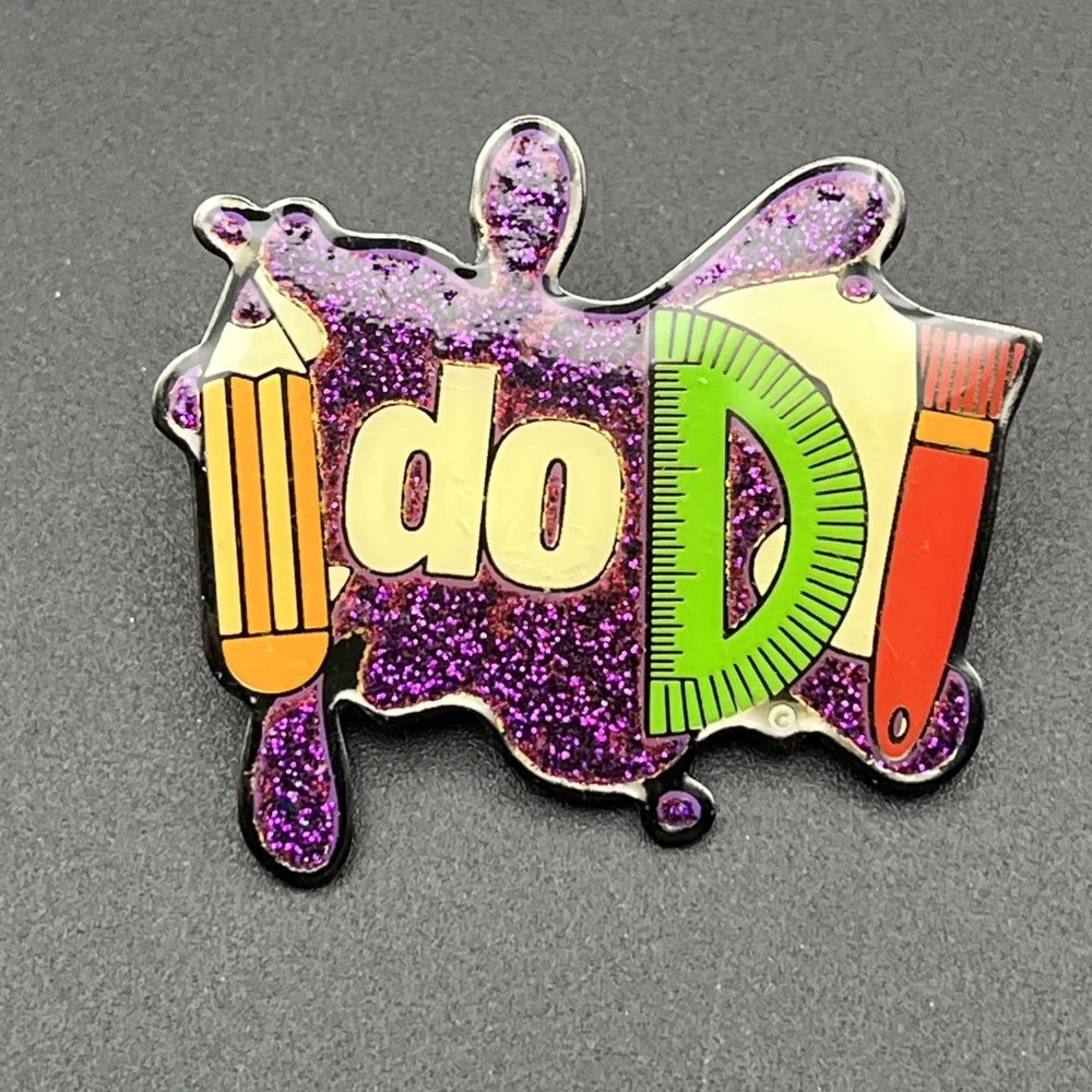 I Do DI Destination Imagination‎ Pencil Protractor Lapel Hat Pin